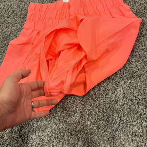 NWT New In neon coral active shorts size small. - Picture 4 of 7